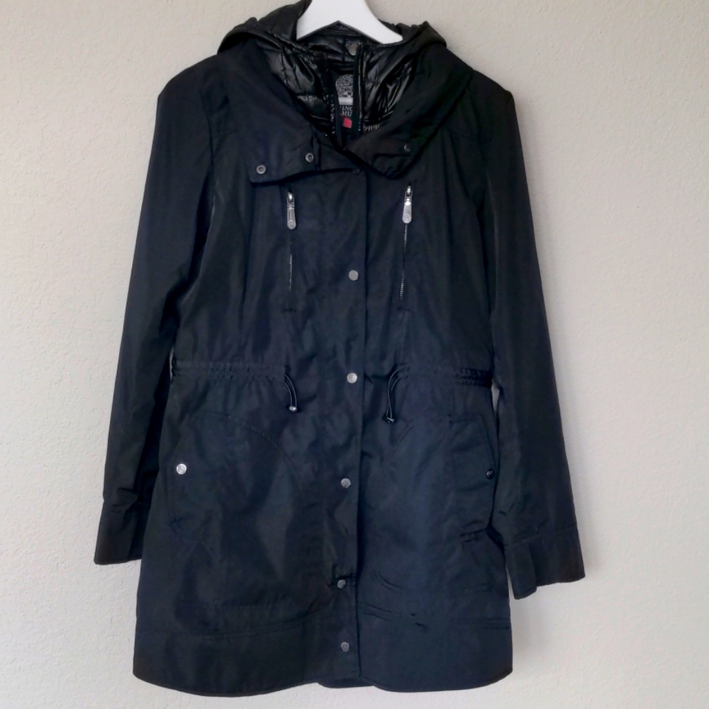 Vince Camuto Anorak Jacket with Quilted Bib
